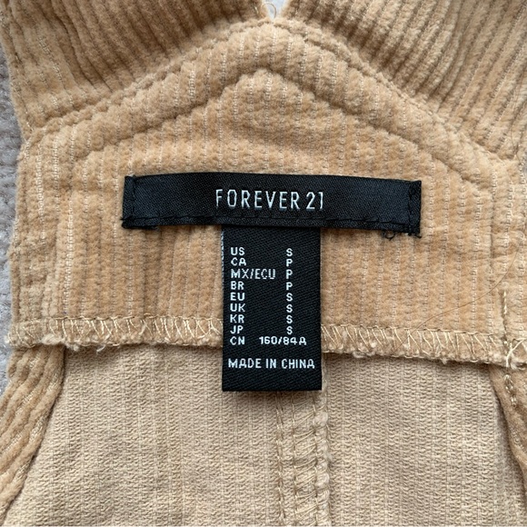 Forever 21 | Corduroy Overall Mini Dress | SMALL - Picture 5 of 9